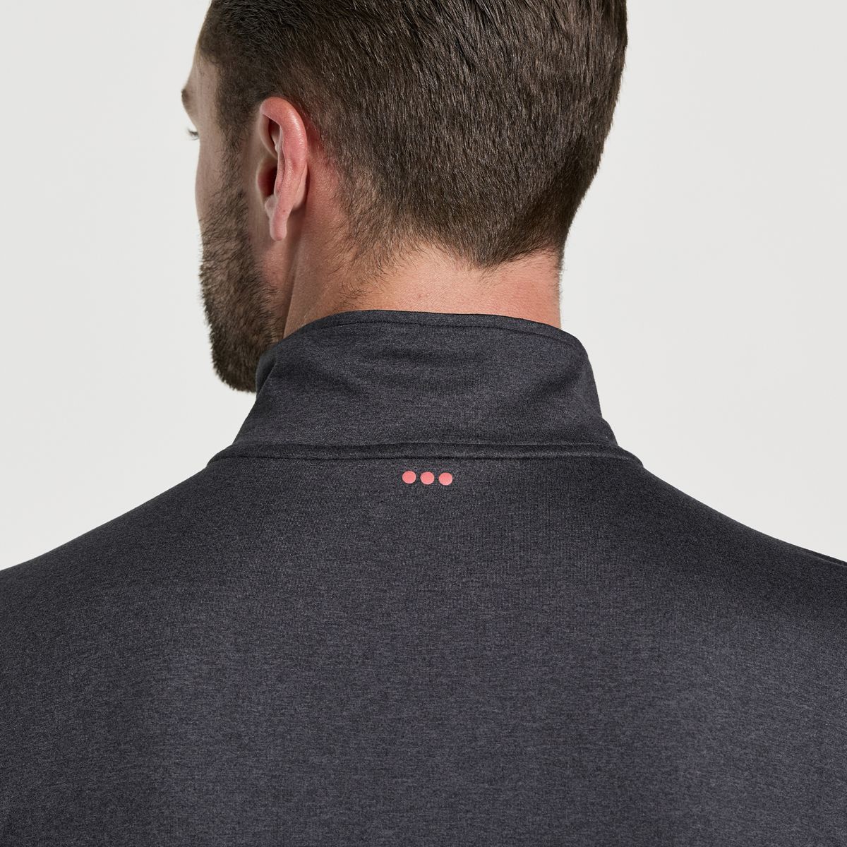 Sunday 1/4 Zip, Black Heather, dynamic 4