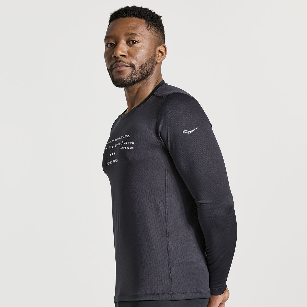 Stopwatch Graphic Long Sleeve, Black Graphic, dynamic