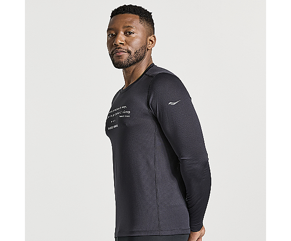 Stopwatch Graphic Long Sleeve, Black Graphic, dynamic
