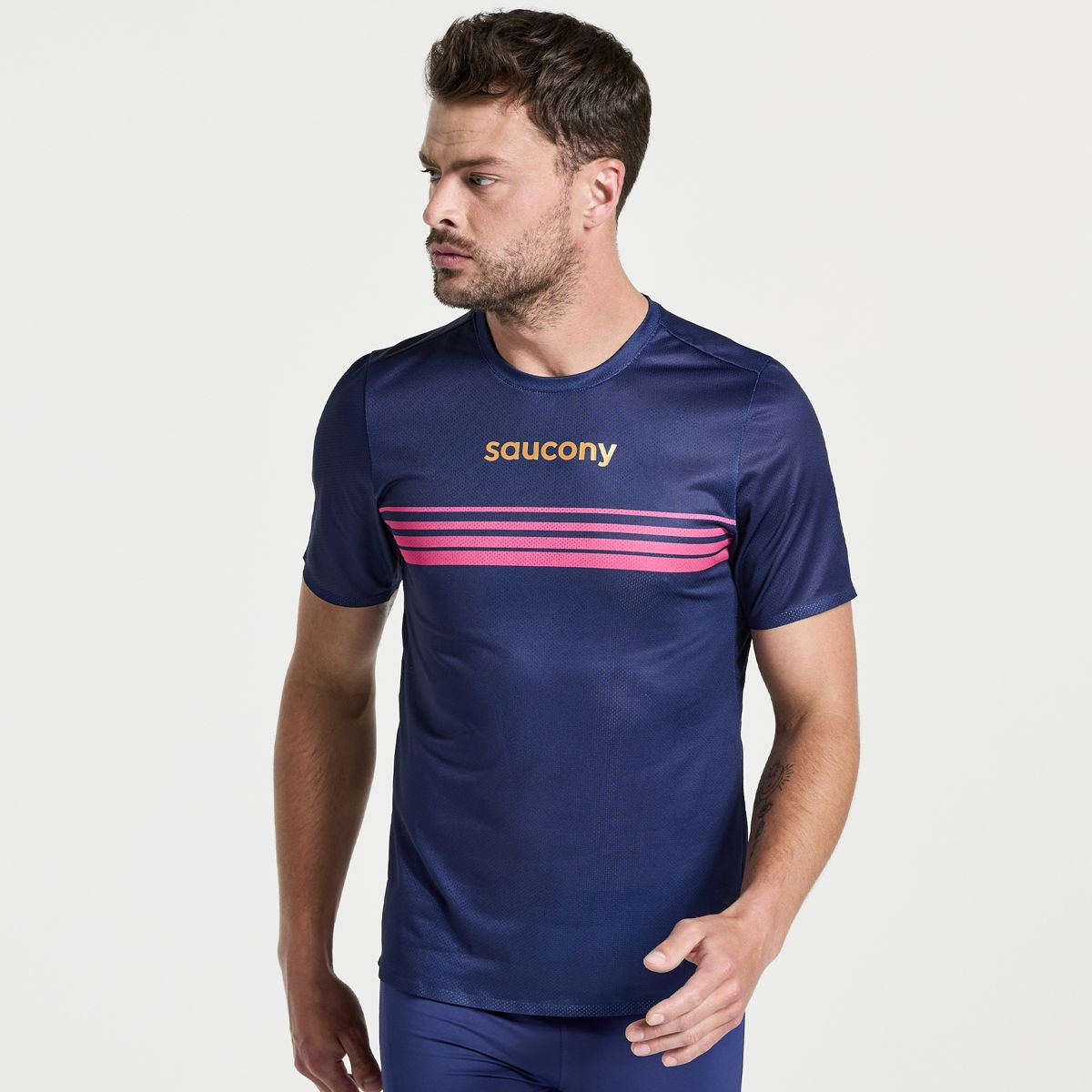 Saucony t on sale shirts blue