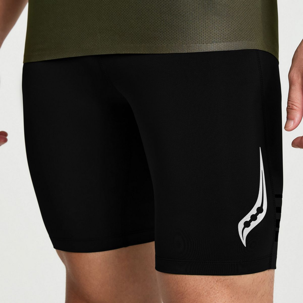 Elite Tight Short, Black, dynamic 3