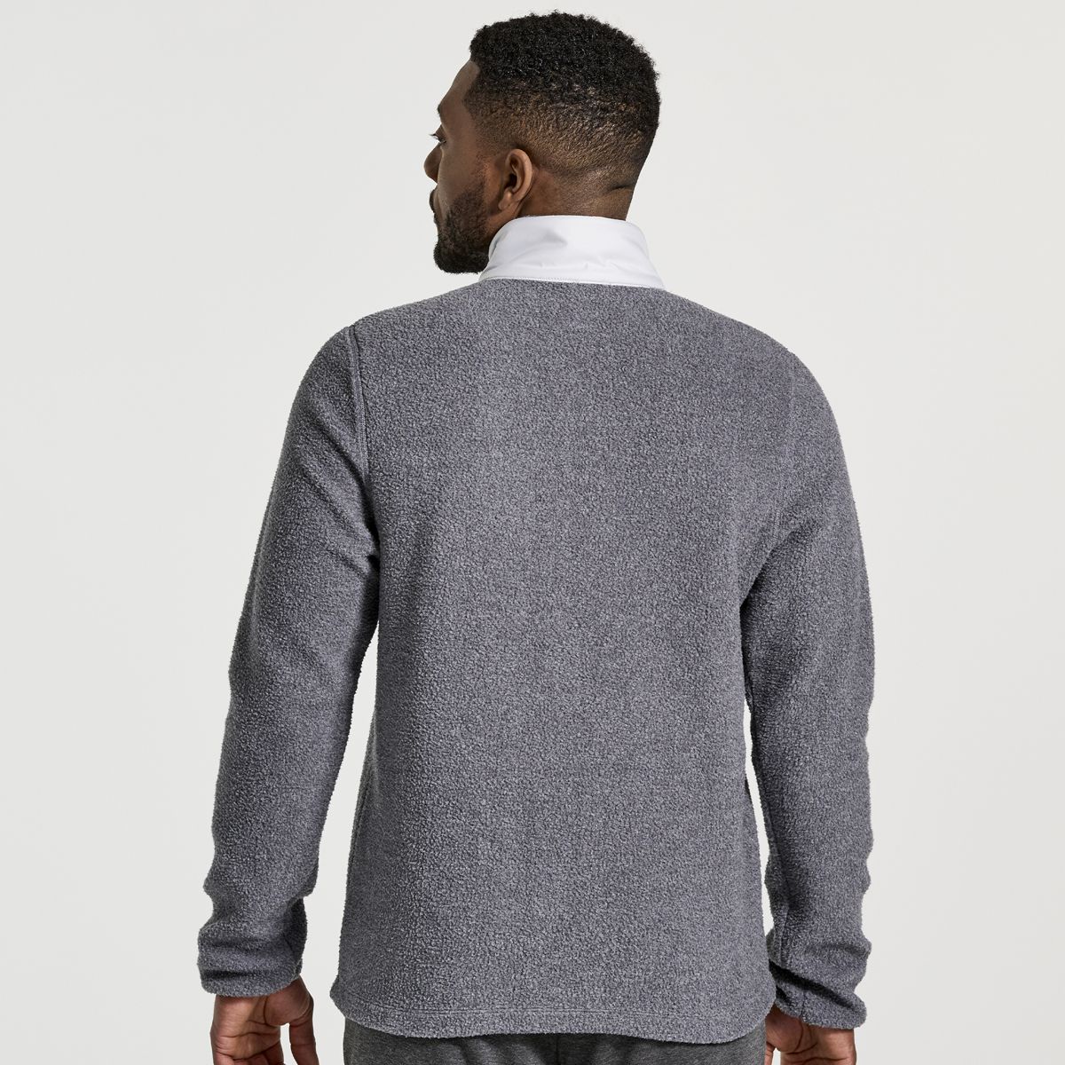 Rested Sherpa 1/4 Zip, Black Heather, dynamic 2