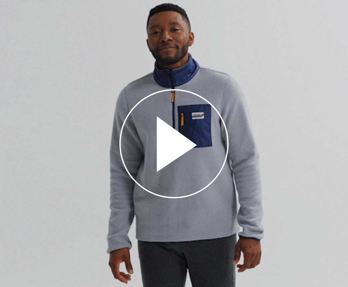 Rested Sherpa 1/4 Zip, Light Grey Heather, dynamic 5