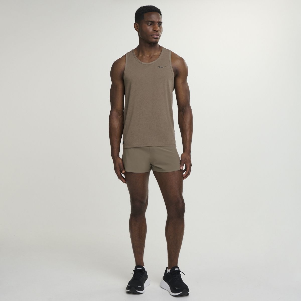 Outpace 2.5" Split Short, Pewter, dynamic 3