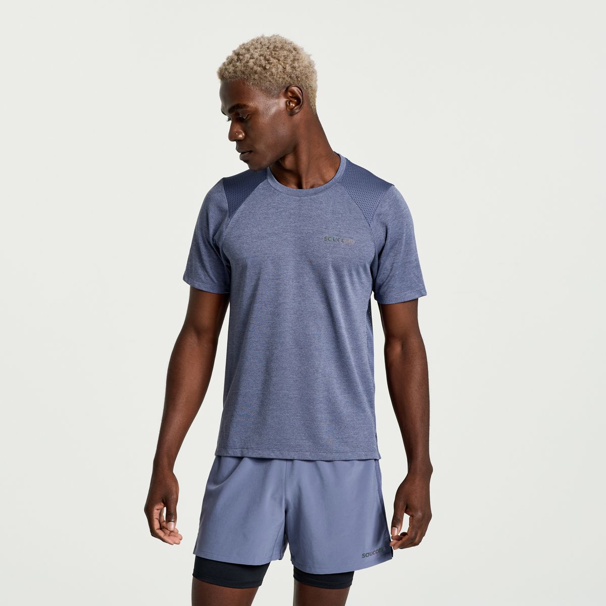 Elevate Short Sleeve, Horizon Heather, dynamic