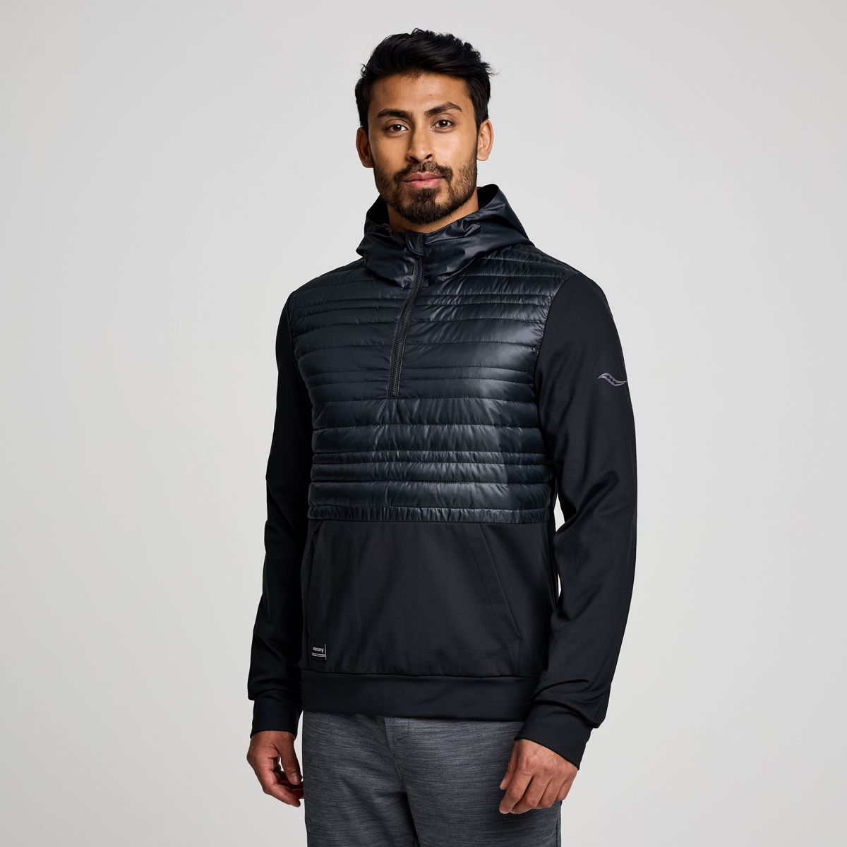 Solstice Oysterpuff Hoody, Black, dynamic 1