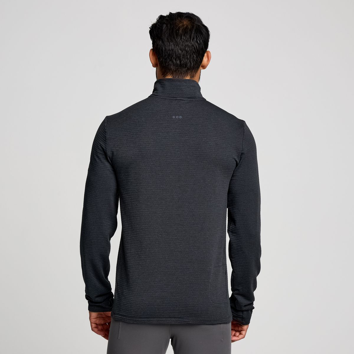 Triumph 3D 1/2 Zip, Black Heather, dynamic 2