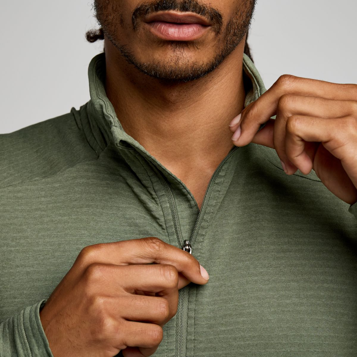 Triumph 3D 1/2 Zip, Bough Heather, dynamic 4