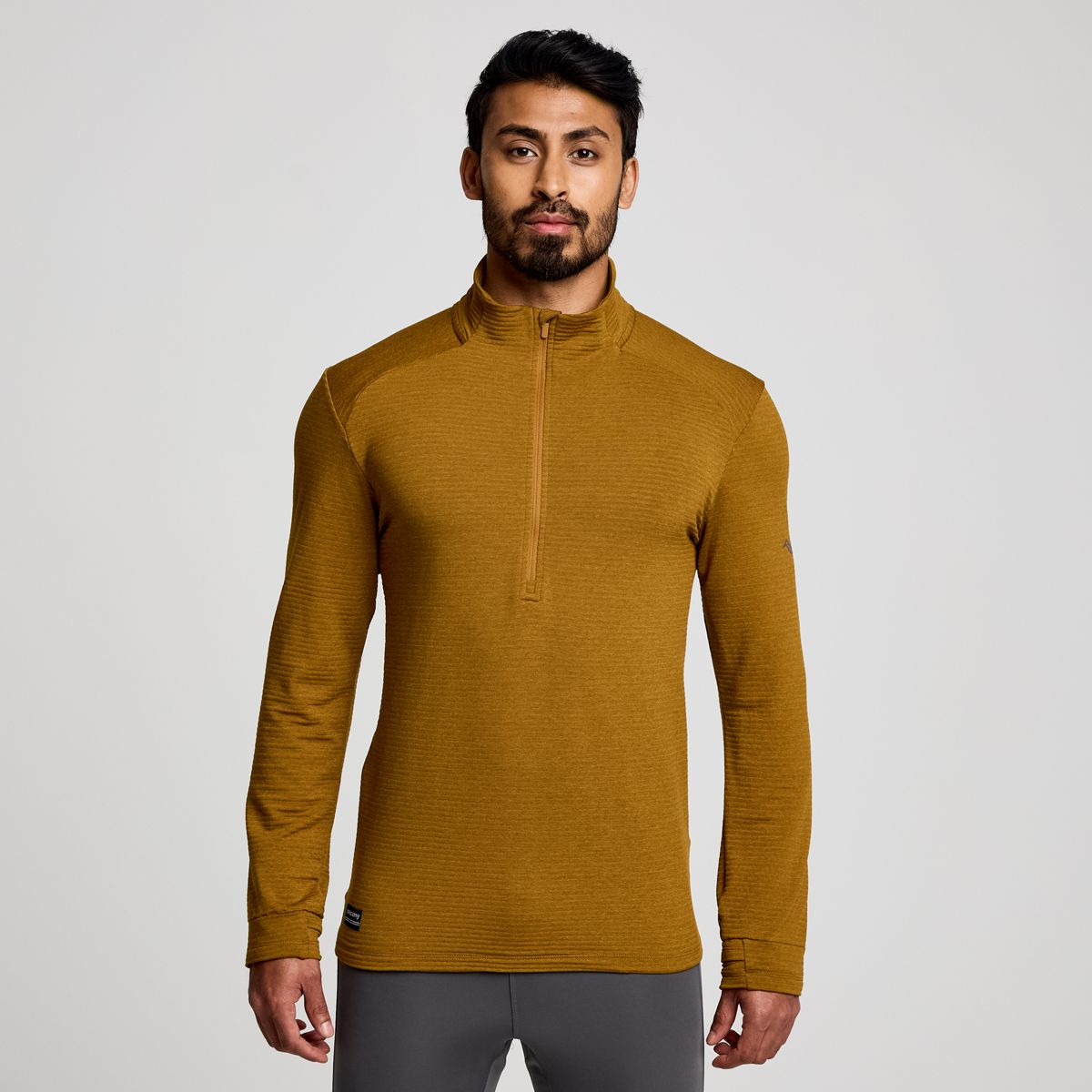 Triumph 3D 1/2 Zip, Bronze Heather, dynamic