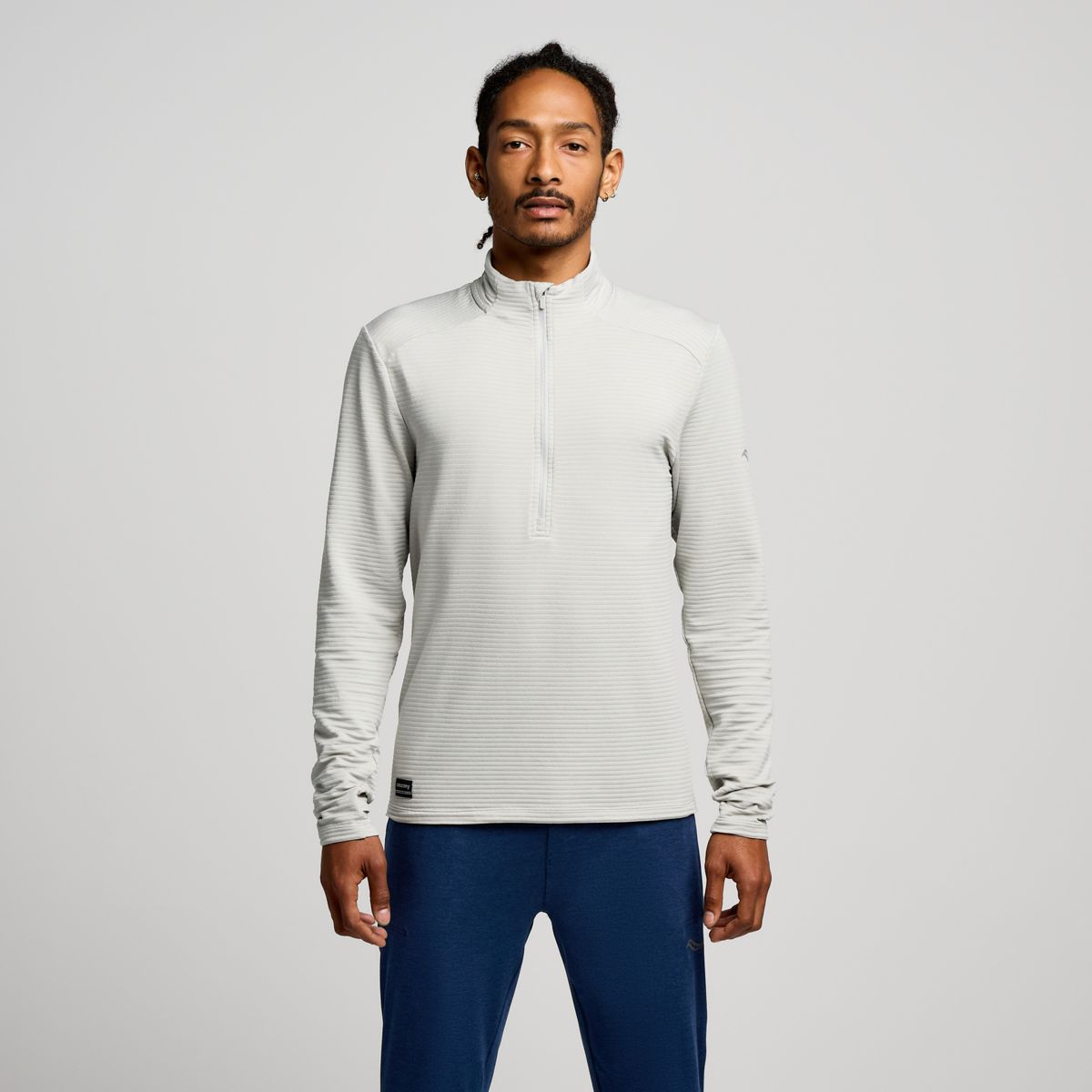 Triumph 3D 1/2 Zip, Grey Heather, dynamic