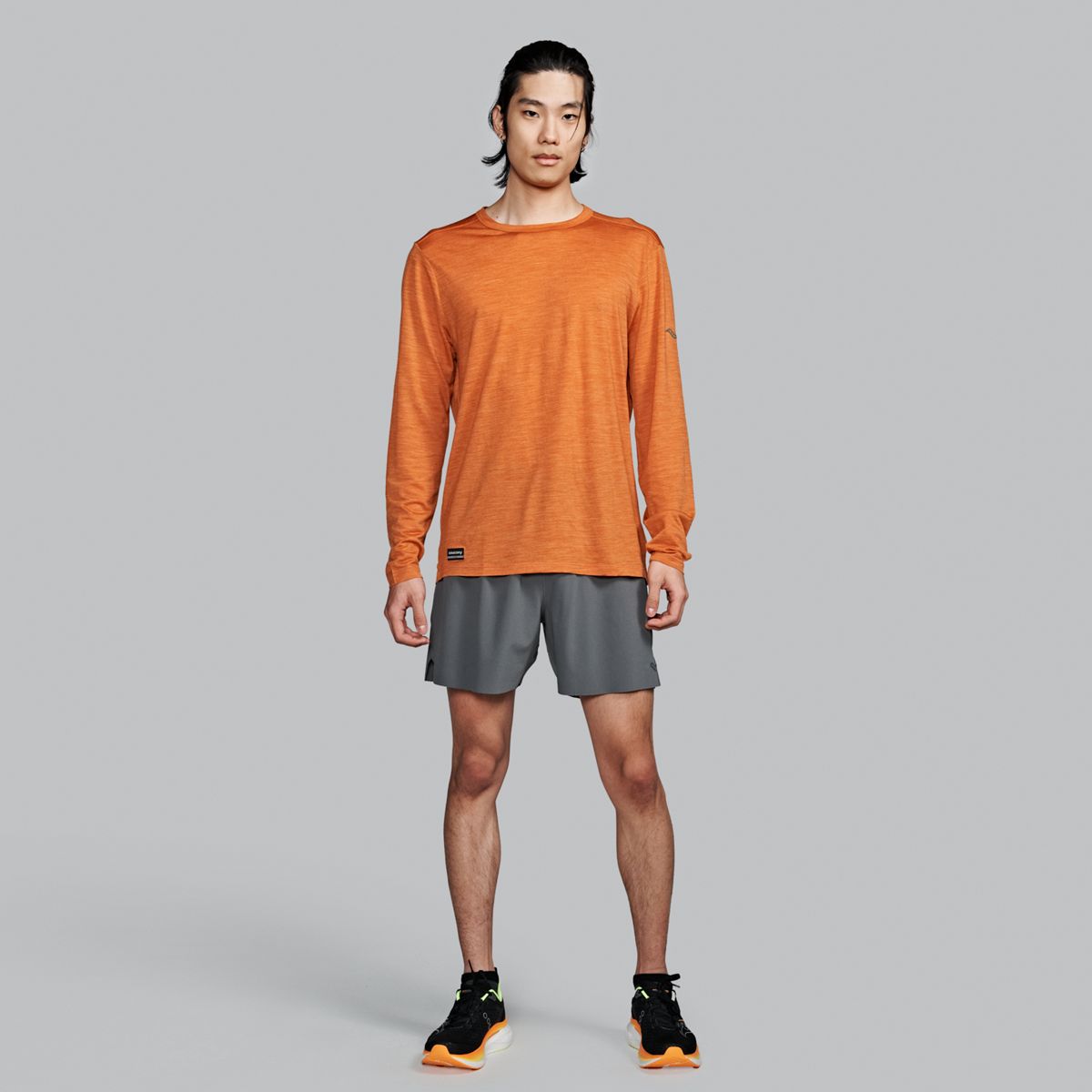 Peregrine Merino Long Sleeve, Amber Heather, dynamic 3