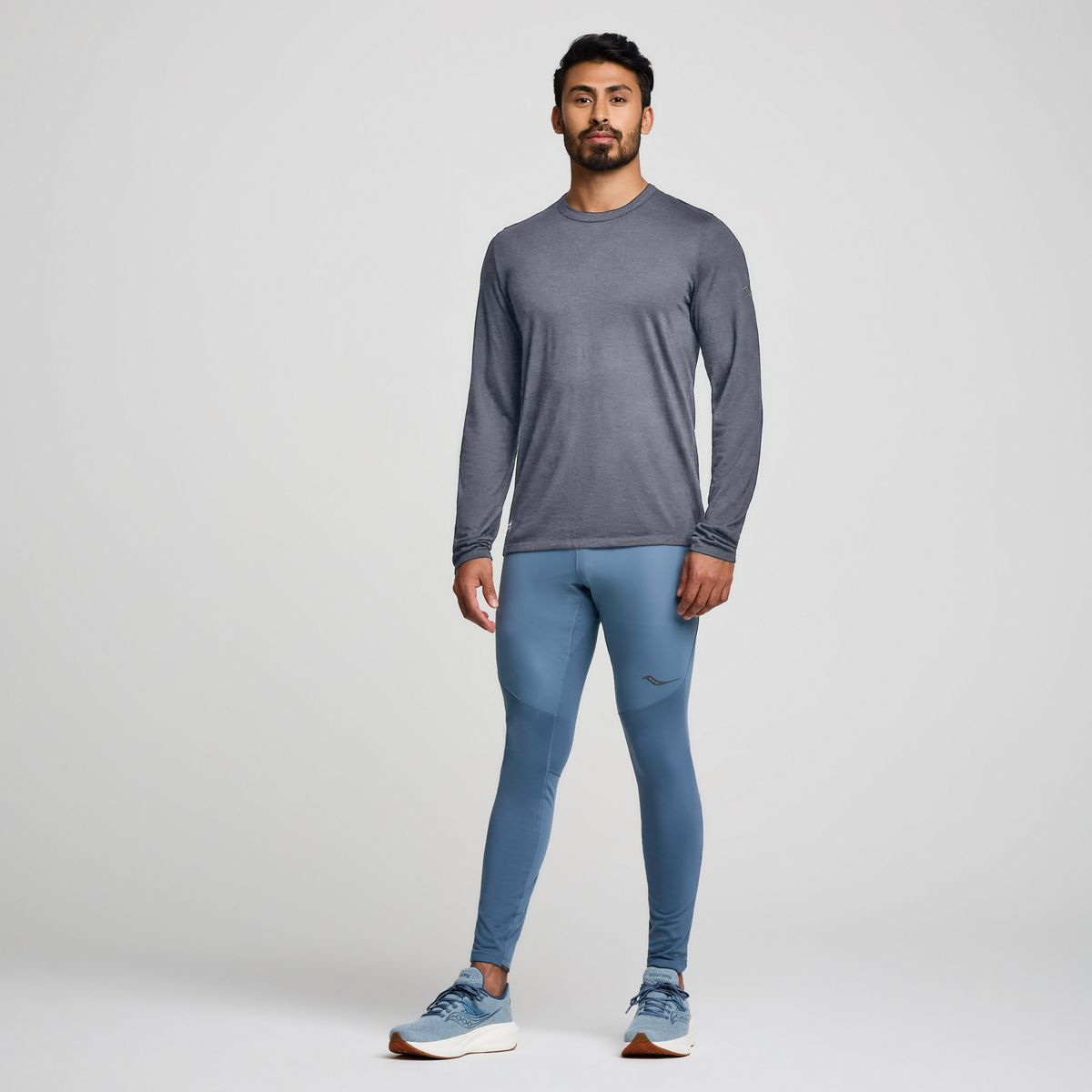 Peregrine Merino Long Sleeve, Murk Heather, dynamic 3