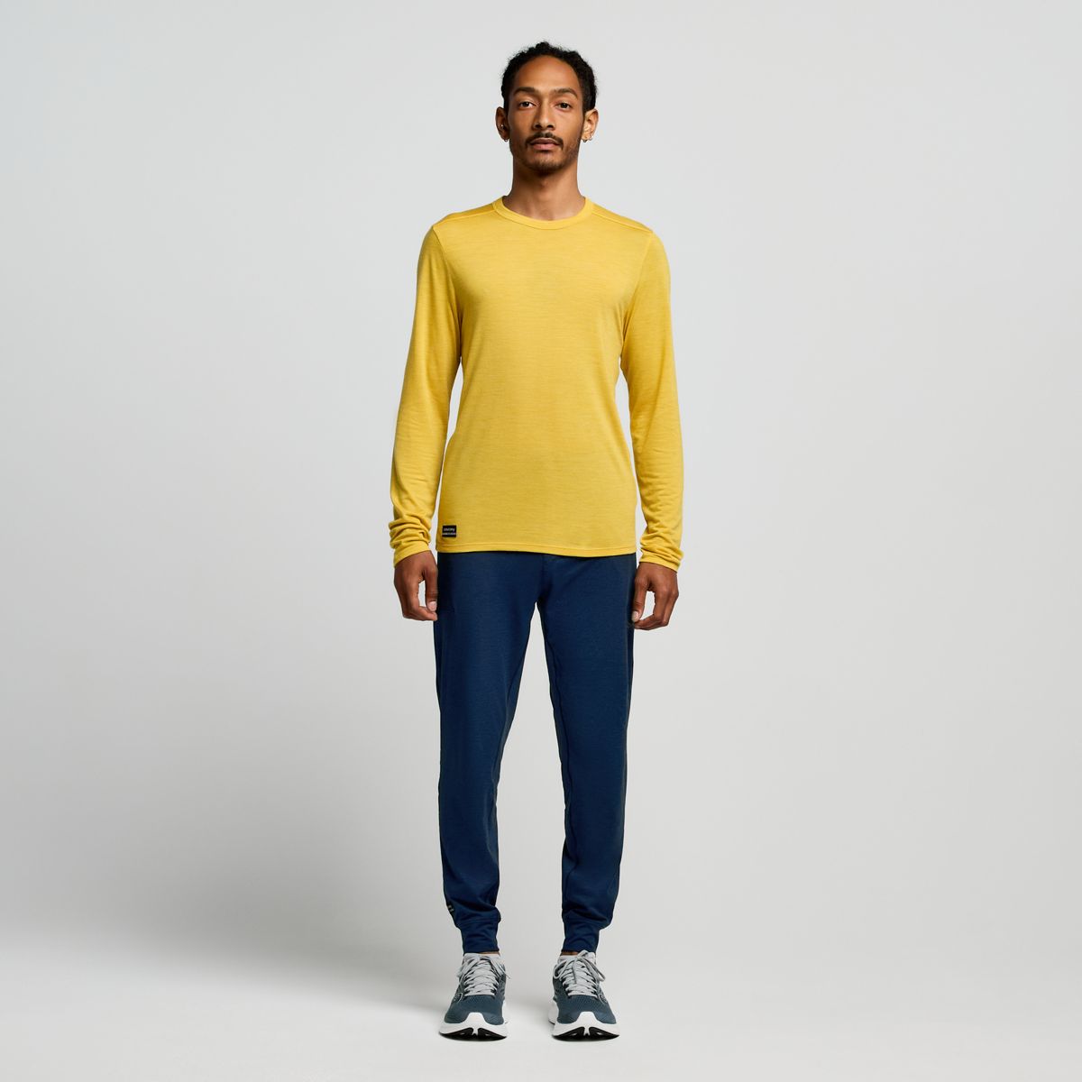 Peregrine Merino Long Sleeve, Oak Heather, dynamic 3