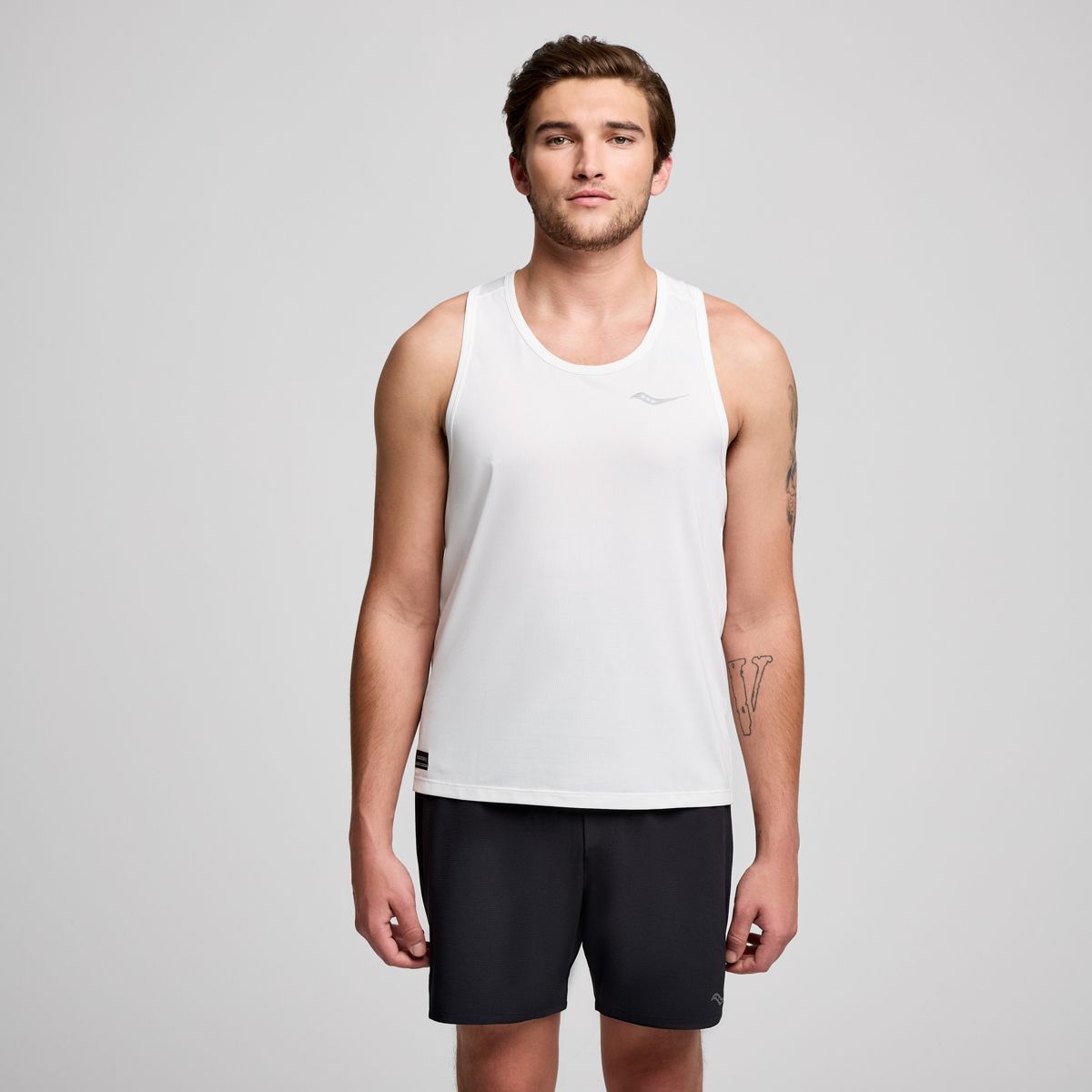 Stopwatch Singlet, White, dynamic