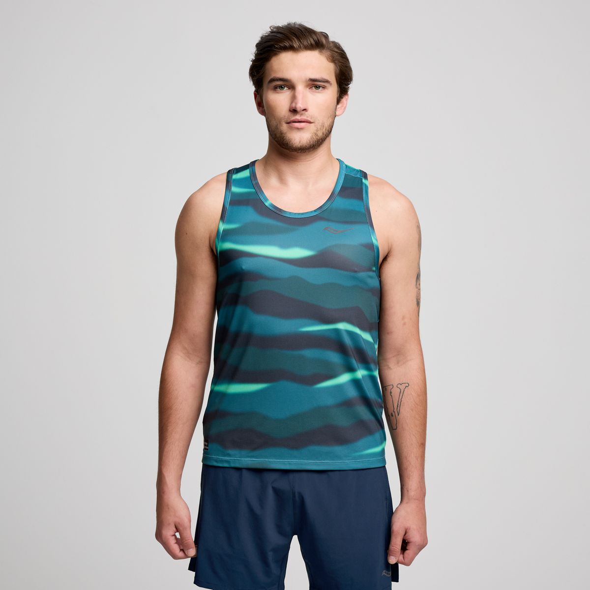 Stopwatch Graphic Singlet, Calm Print, dynamic 1