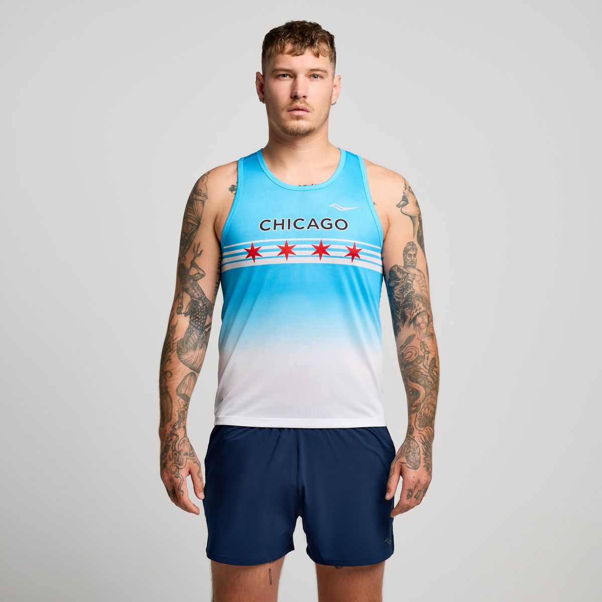 Chicago Stopwatch Graphic Singlet, Chicago 2024, dynamic