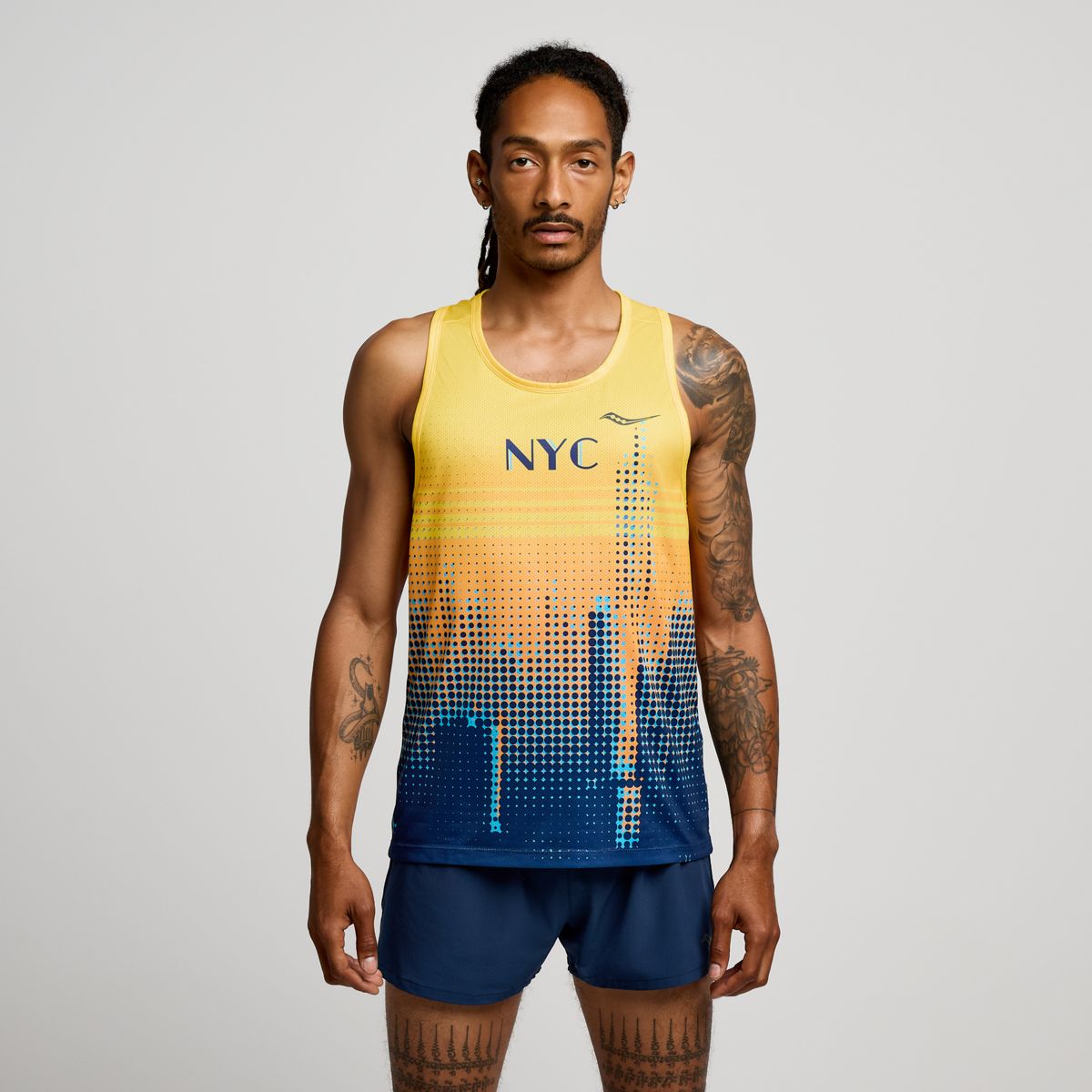 NYC Stopwatch Graphic Singlet, New York 2024, dynamic