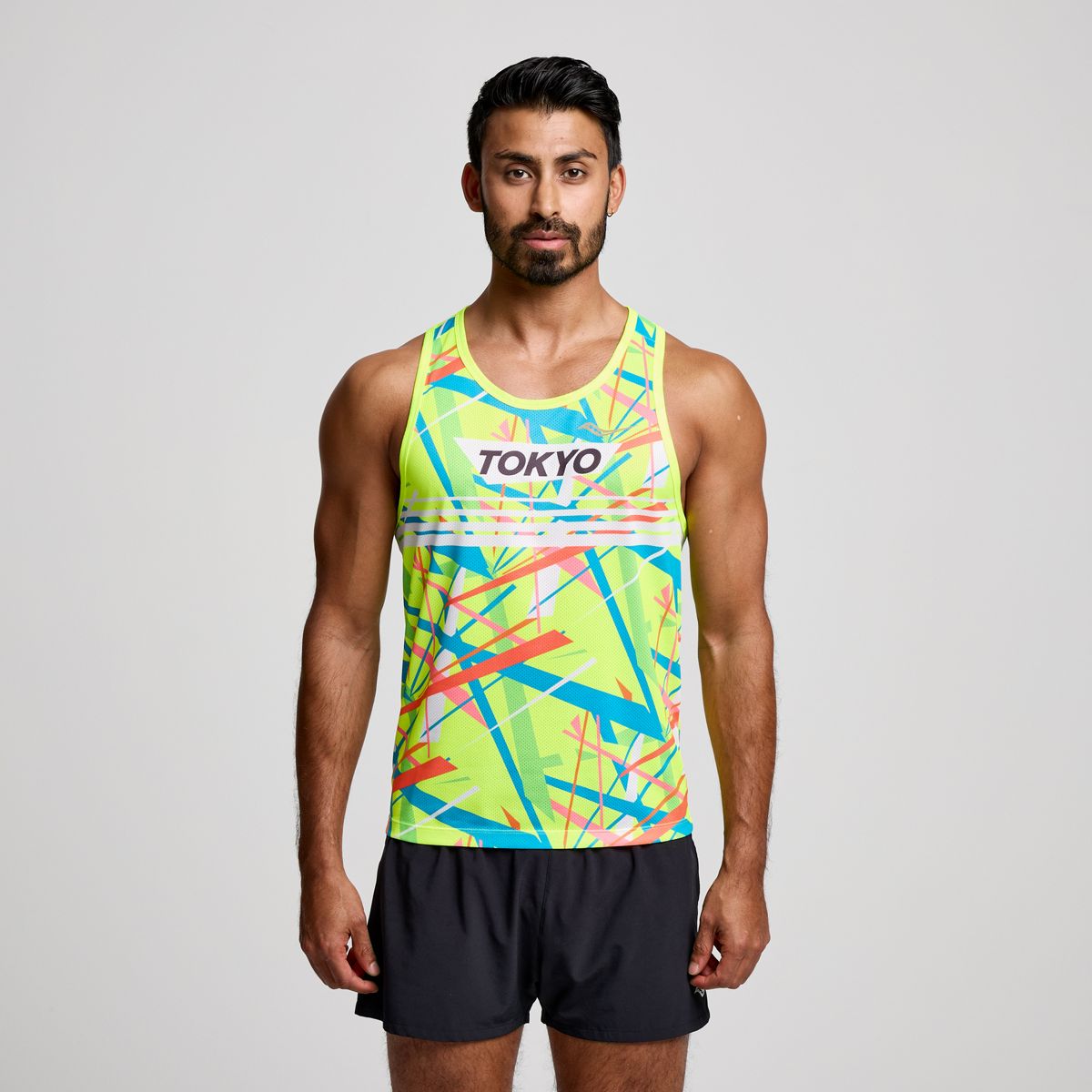 Tokyo Stopwatch Graphic Singlet, Tokyo 2024, dynamic 1