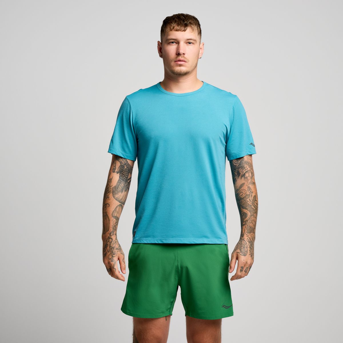 Stopwatch Short Sleeve, Bayside Heather, dynamic 1