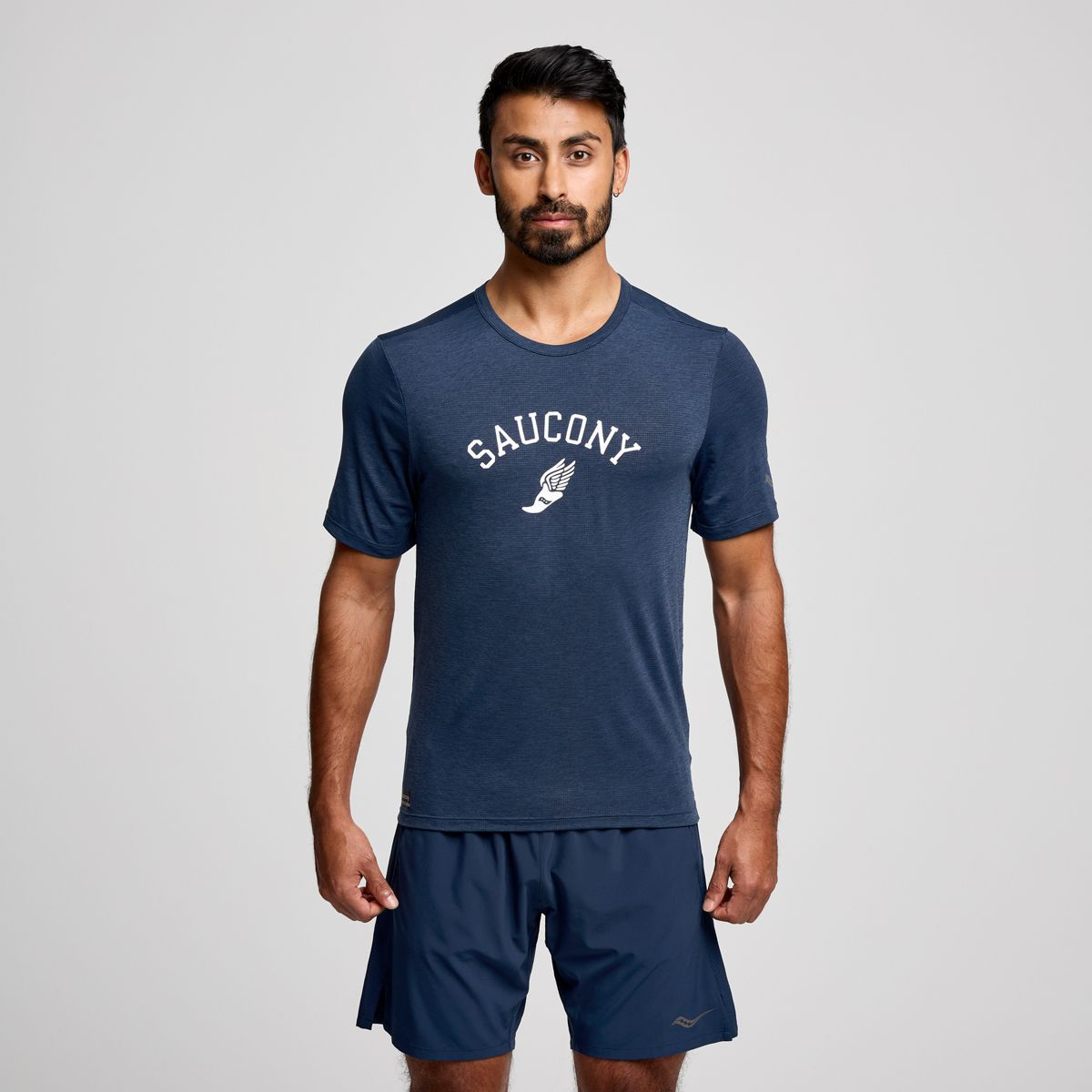 Stopwatch Graphic Short Sleeve, Navy Heather Graphic, dynamic