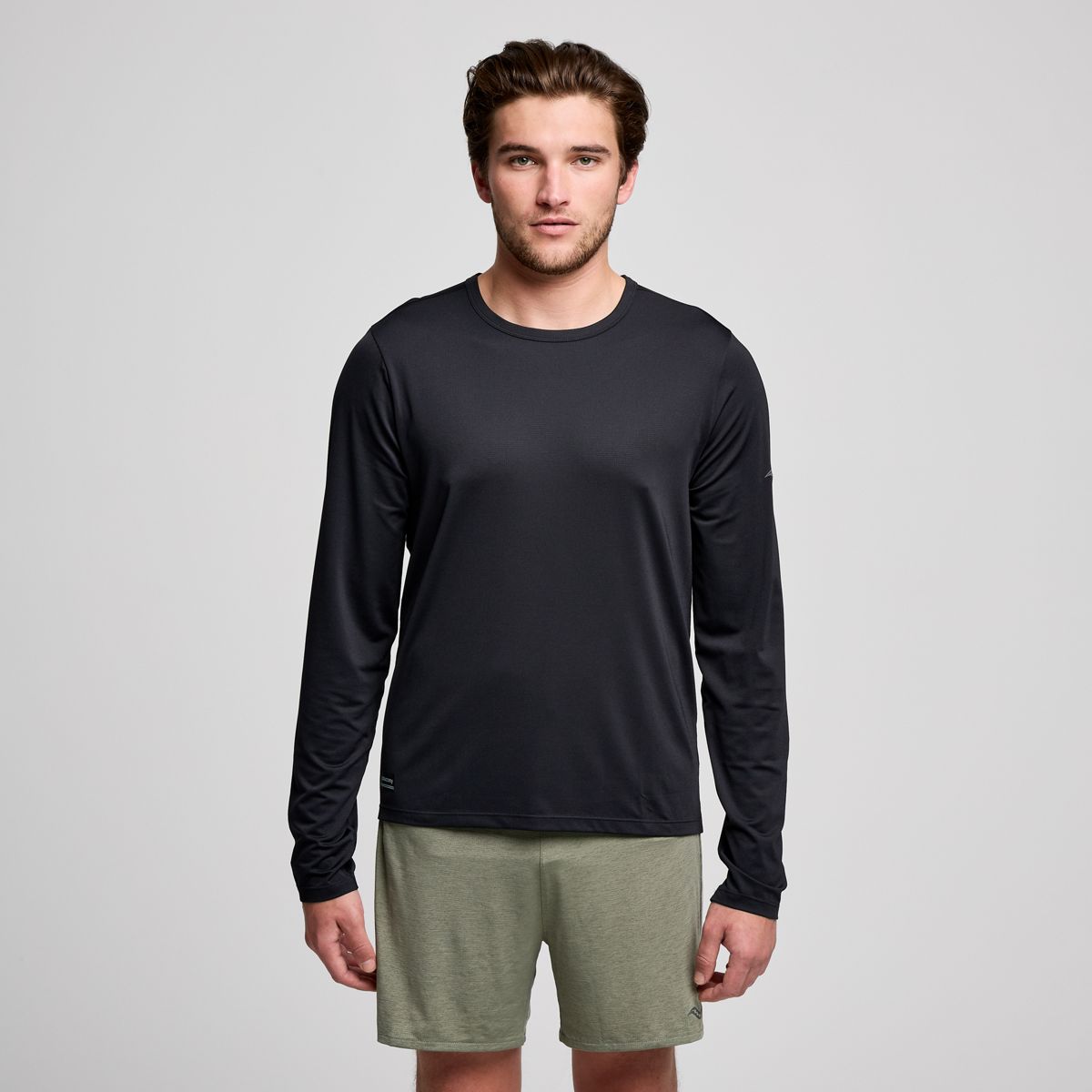 Stopwatch Long Sleeve, Black, dynamic