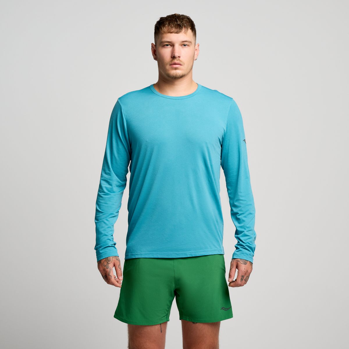 Stopwatch Long Sleeve, Bayside Heather, dynamic