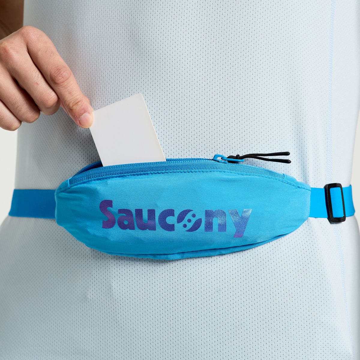 Outpace Run Belt, Azure, dynamic 2