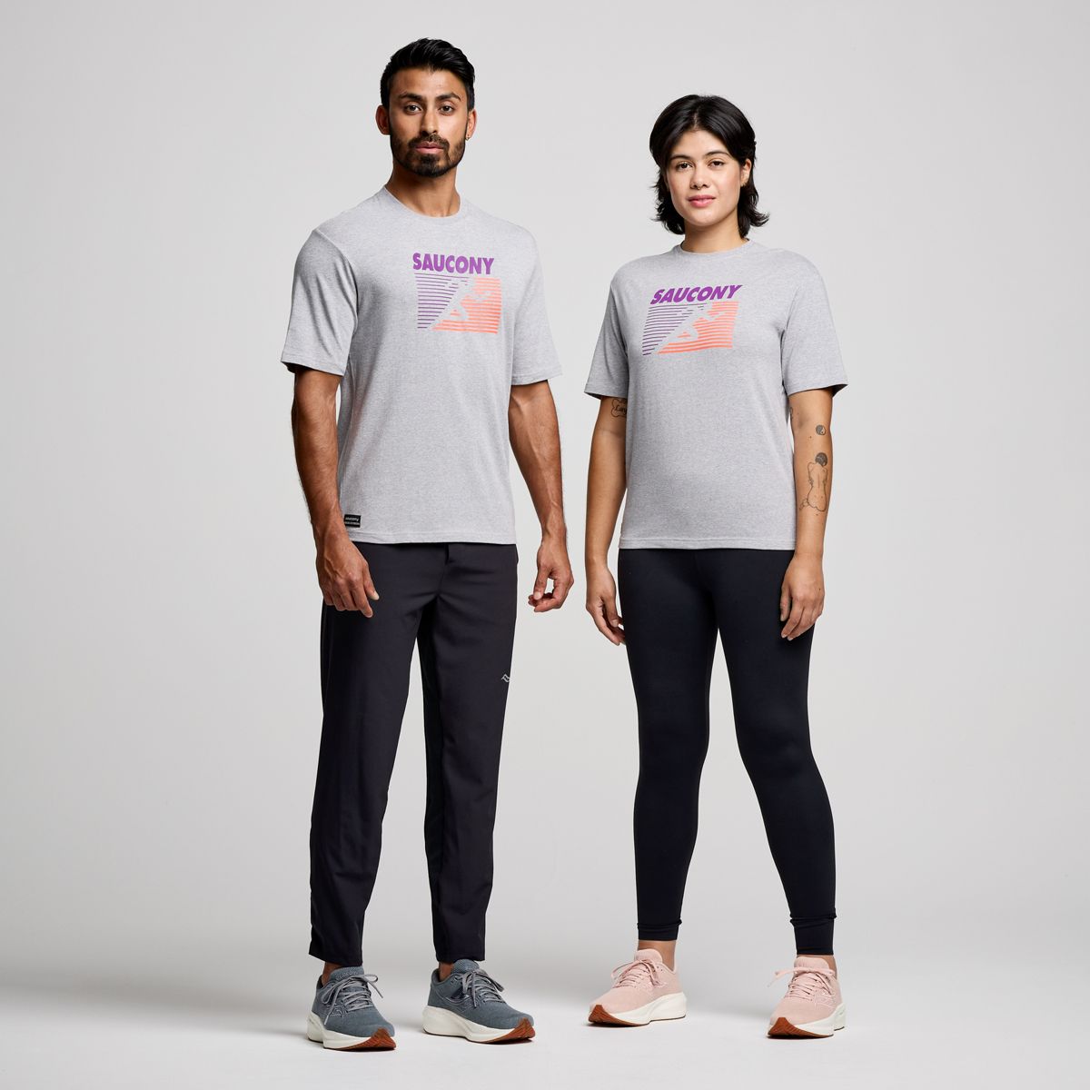 Saucony t shirts clearance womens grey