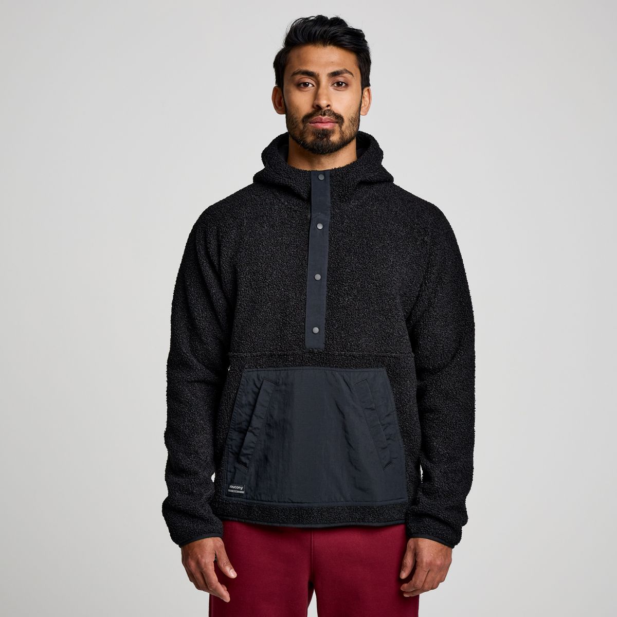 Recovery Sherpa Pullover, Black, dynamic 3