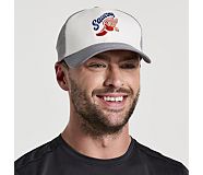 Saucony Trucker Hat, Charcoal Graphic, dynamic