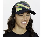 Saucony Foamie Trucker Hat, Black, dynamic