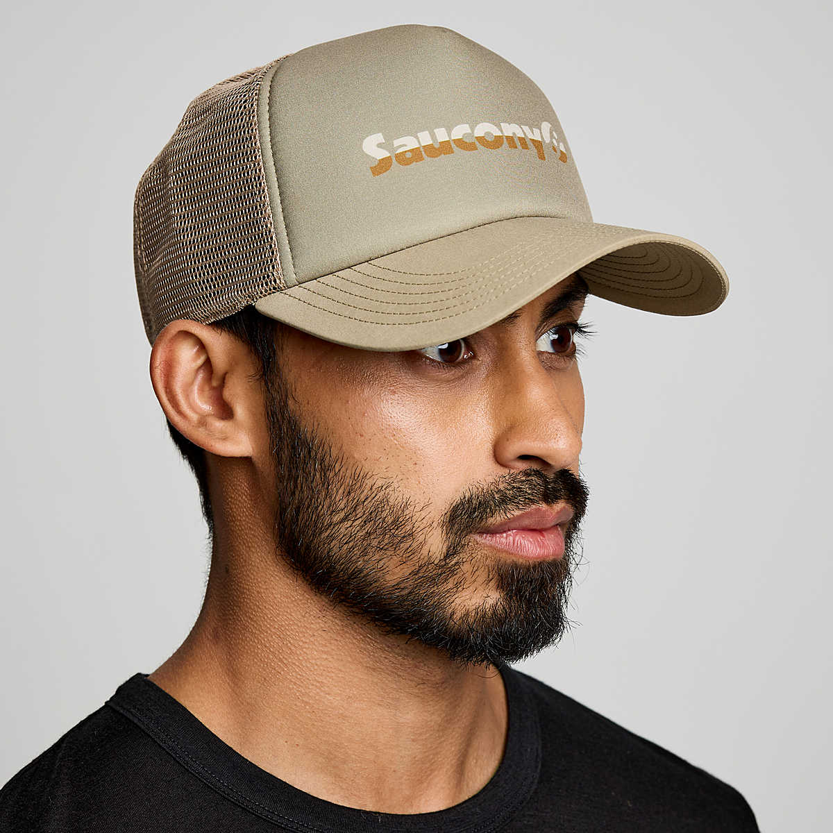 Saucony Foamie Trucker Hat, Coffee Graphic, dynamic 1