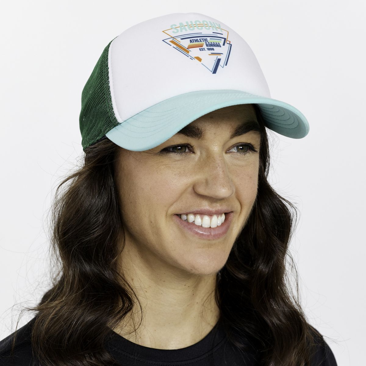 Saucony Foamie Trucker Hat, Cool Mint, dynamic