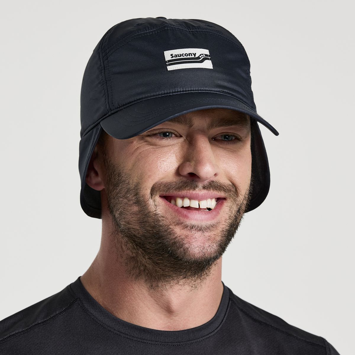 Tech Ear Flap Hat, Black, dynamic