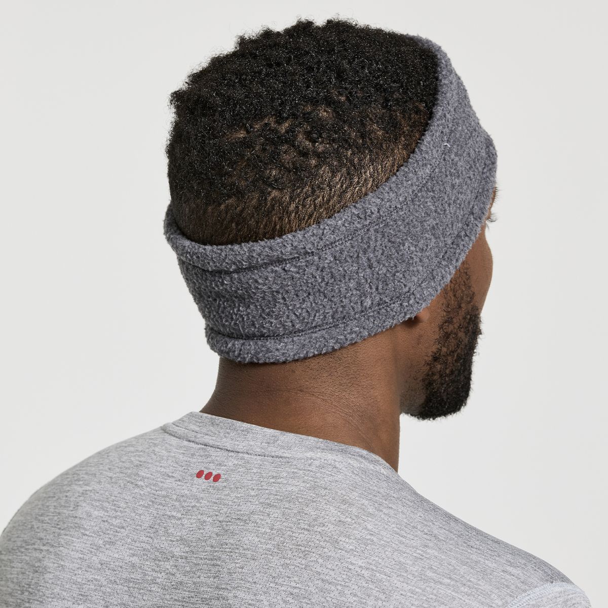 Rested Sherpa Headband, Black Heather, dynamic 4