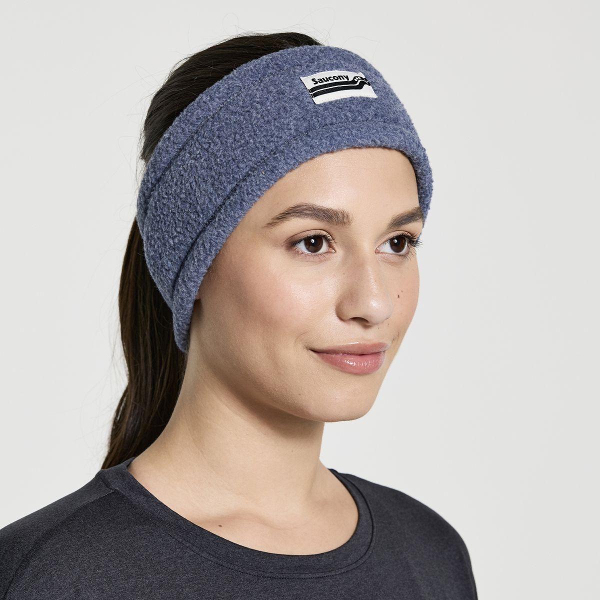 Rested Sherpa Headband, Sodalite Heather, dynamic 3