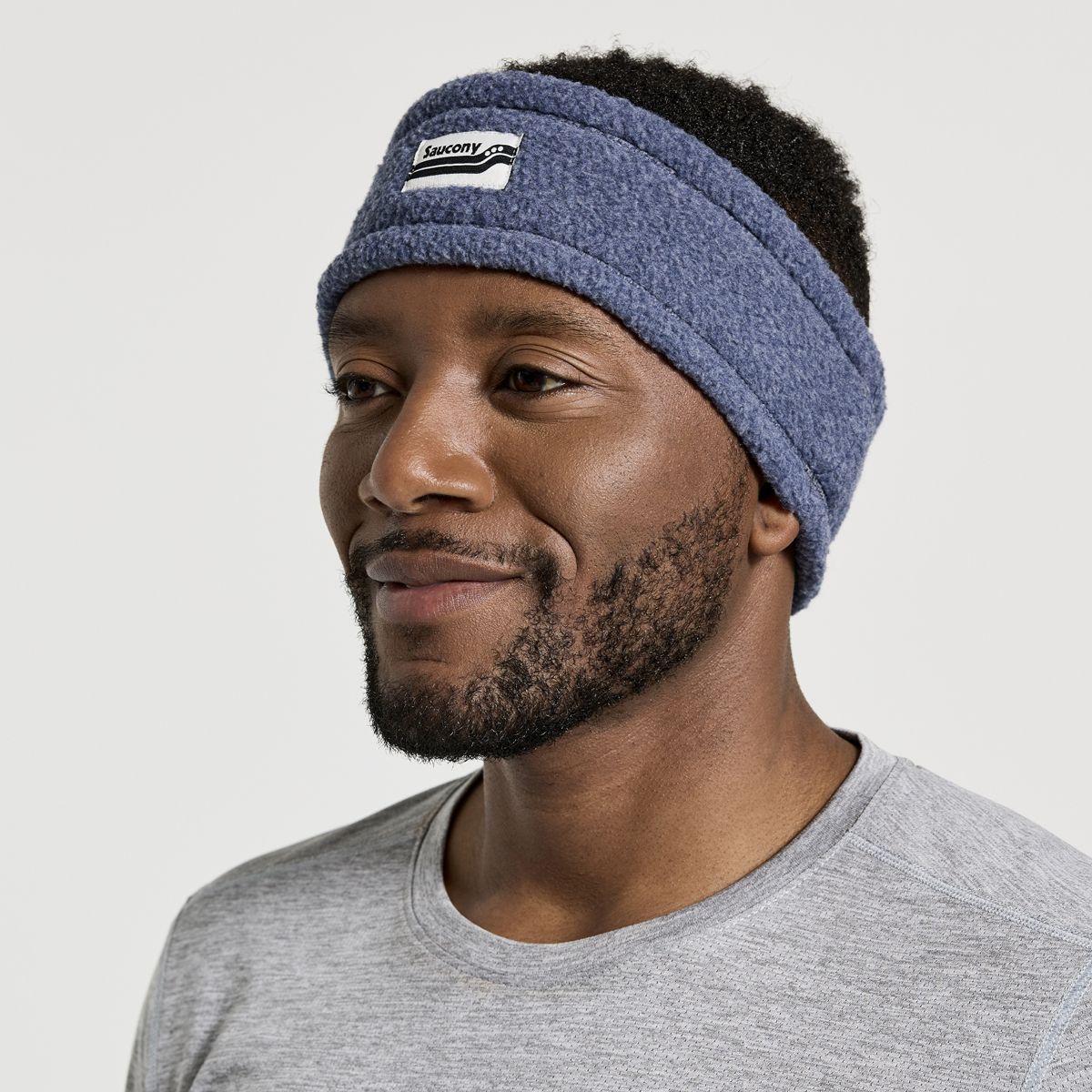 Rested Sherpa Headband, Sodalite Heather, dynamic 1