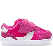 Jazz Riff Crib Sneaker, Pink | White, dynamic