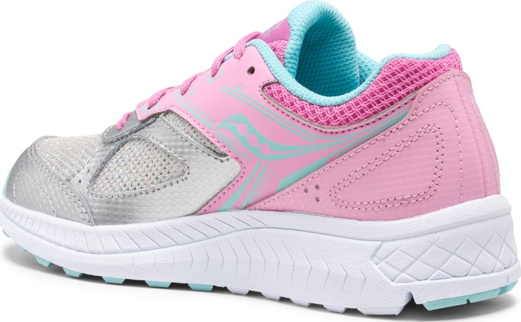 Cohesion 14 Lace Sneaker, Pink | Silver, dynamic 3