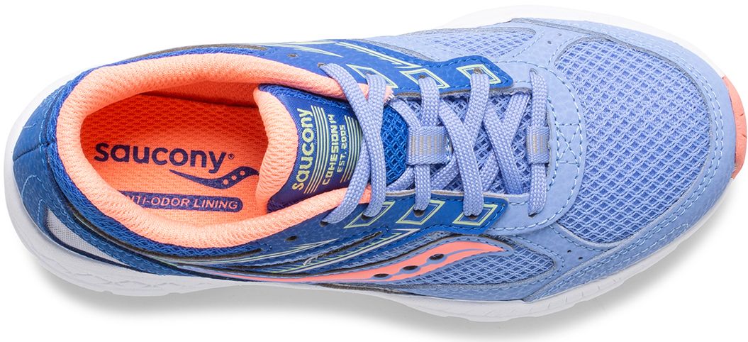 Cohesion 14 Lace Sneaker, Blue | Coral, dynamic 5