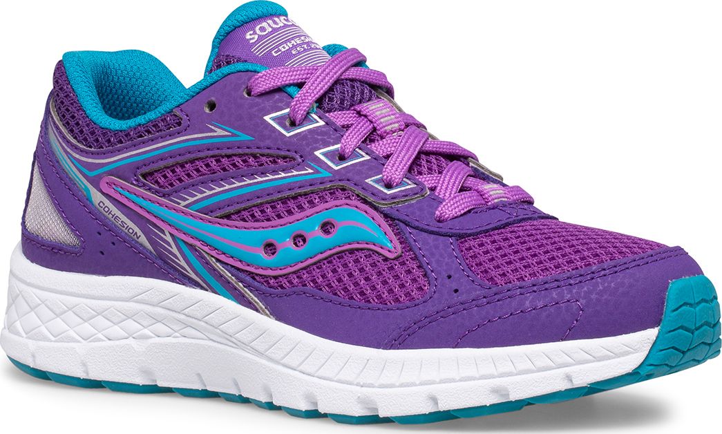 Cohesion 14 Lace Sneaker, Purple | Turq, dynamic 2