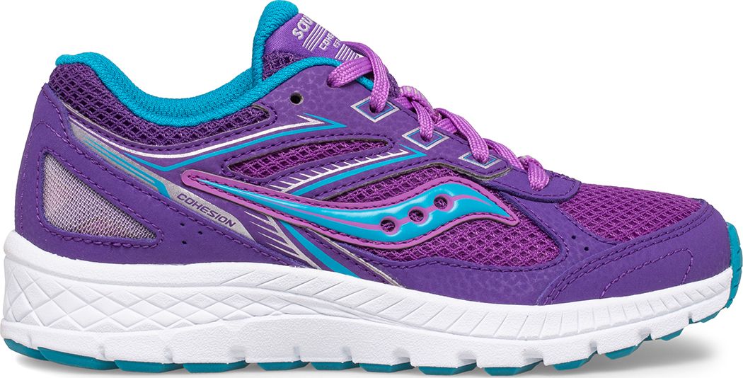 Cohesion 14 Lace Sneaker, Purple | Turq, dynamic 1