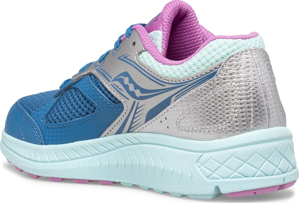 Cohesion 14 Lace Sneaker, Turq | Pink, dynamic 3