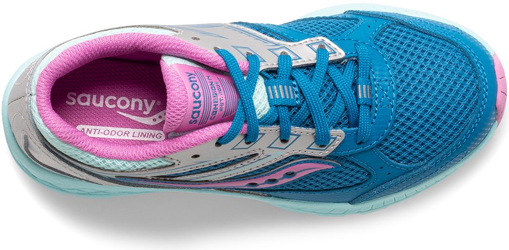 Cohesion 14 Lace Sneaker, Turq | Pink, dynamic 5