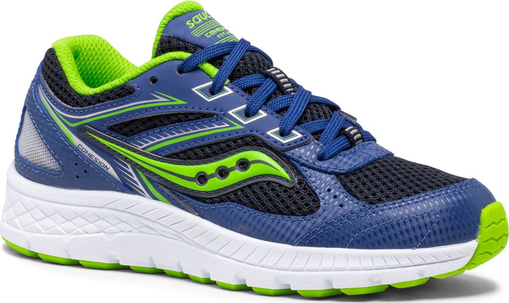Cohesion 14 Lace Sneaker, Blue | Green, dynamic 2