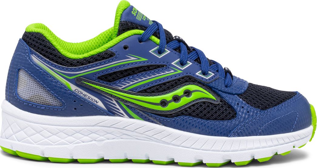 Cohesion 14 Lace Sneaker, Blue | Green, dynamic 1