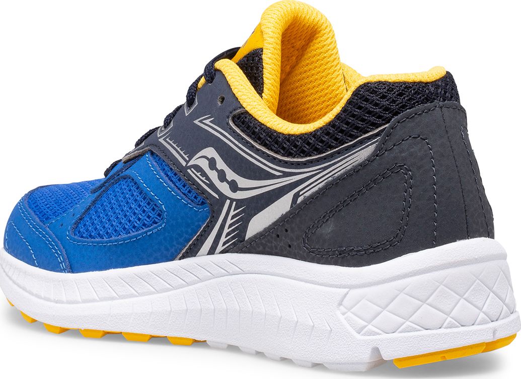 Cohesion 14 Lace Sneaker, Blue | Yellow, dynamic 3