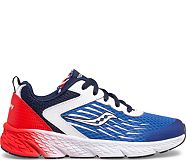Wind Lace Sneaker, Red | White | Blue, dynamic