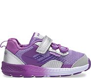 Wind Shield A/C Jr. Sneaker, Silver | Purple, dynamic