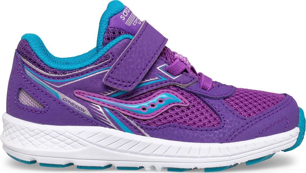 Cohesion 14 A/C Jr. Sneaker, Purple | Turq, dynamic 1